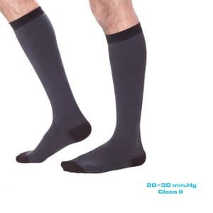 Muške dokolenice (zatvoreni prsti) Normalna kompresija 20-30 mm Hg Klasa II